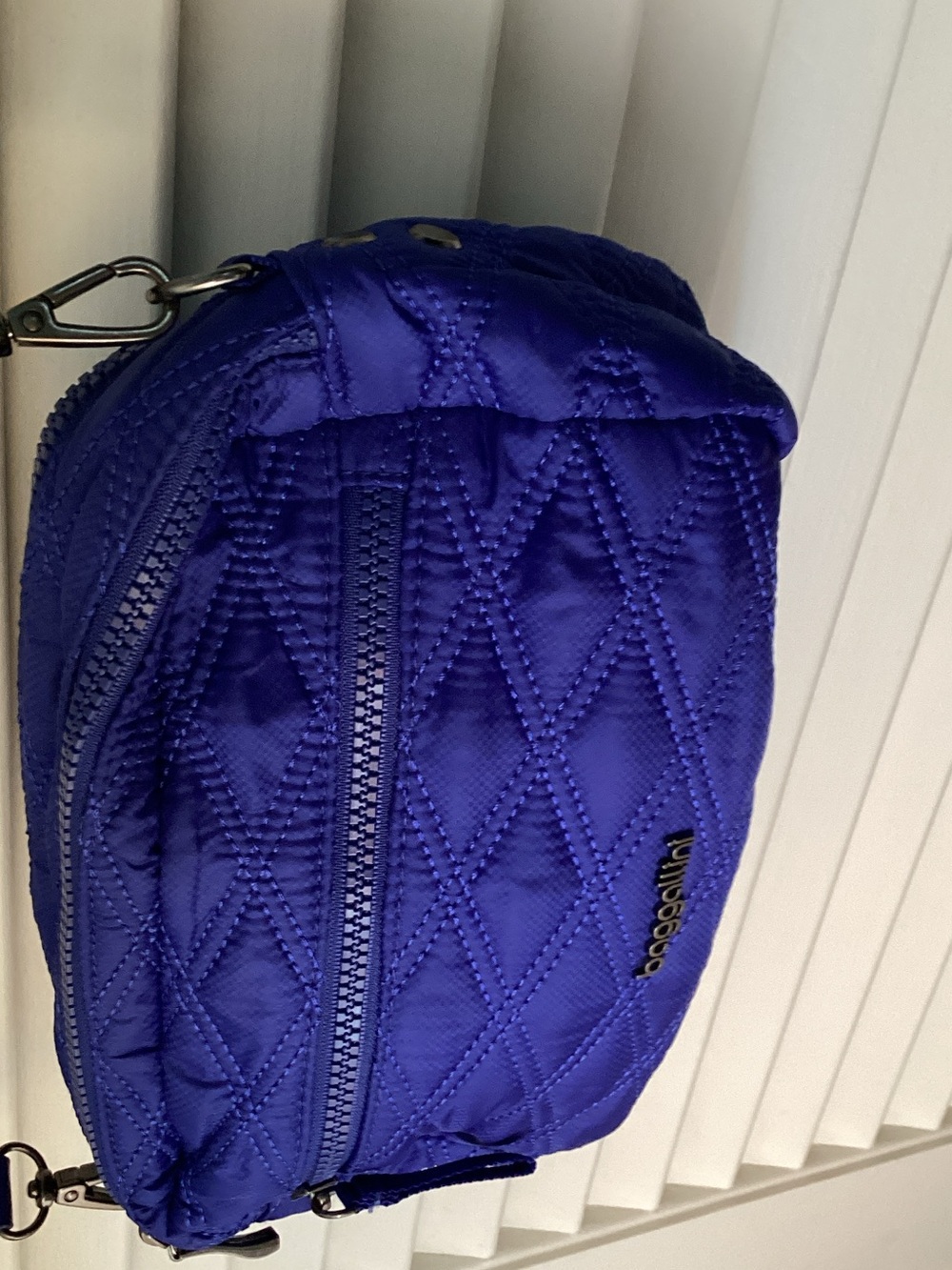 Baggillini Quilted Blue Crossbody Bag